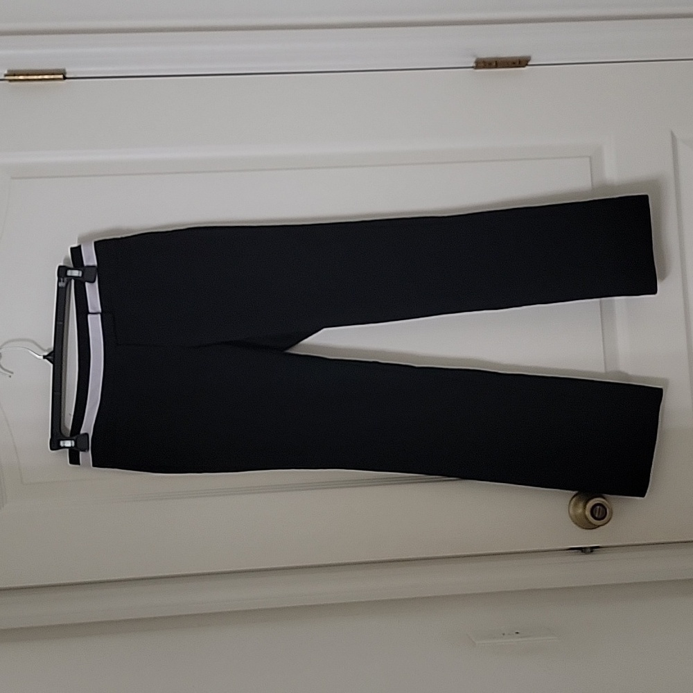 XOXO Size 1/2 Black Trousers with White Band at Waist. Excellent Used Condition